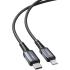 ACEFAST C1-01 - USB-C To Lightning Plug, MFI Certified, Fast Charging And Data Transmittion Cable (PD 30W - 3A - 1.2M), Aluminum Alloy, Compatbile With iPhone 13/12/ 11, iPad, Airpods - Deep Grey